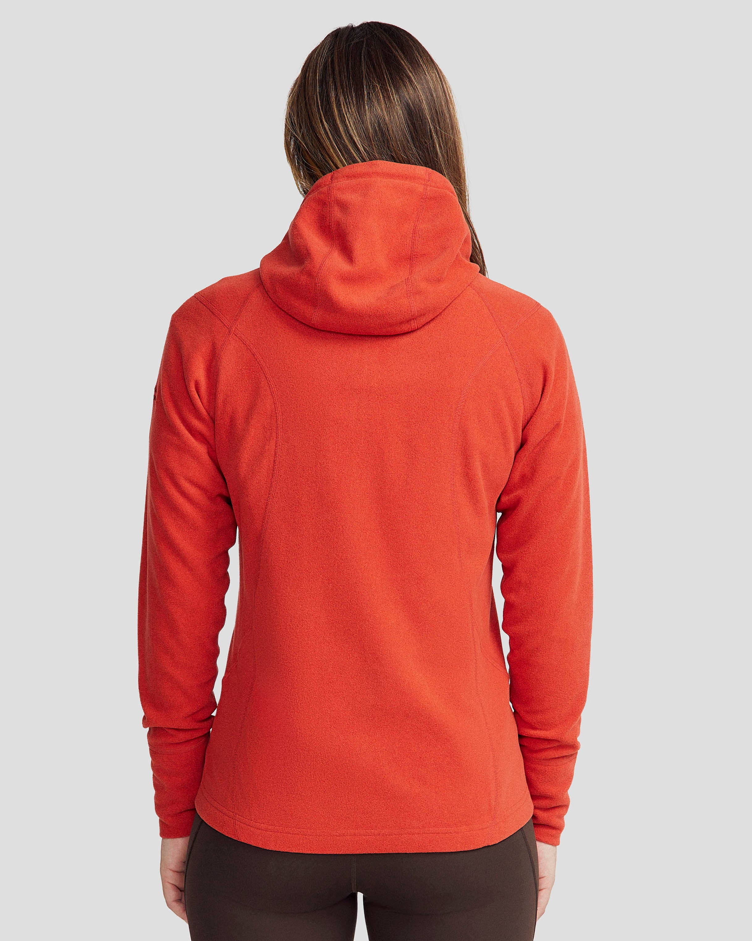 Women's Mt Aspiring Hooded Fleece Jacket  - Spicy Chilli Pepper