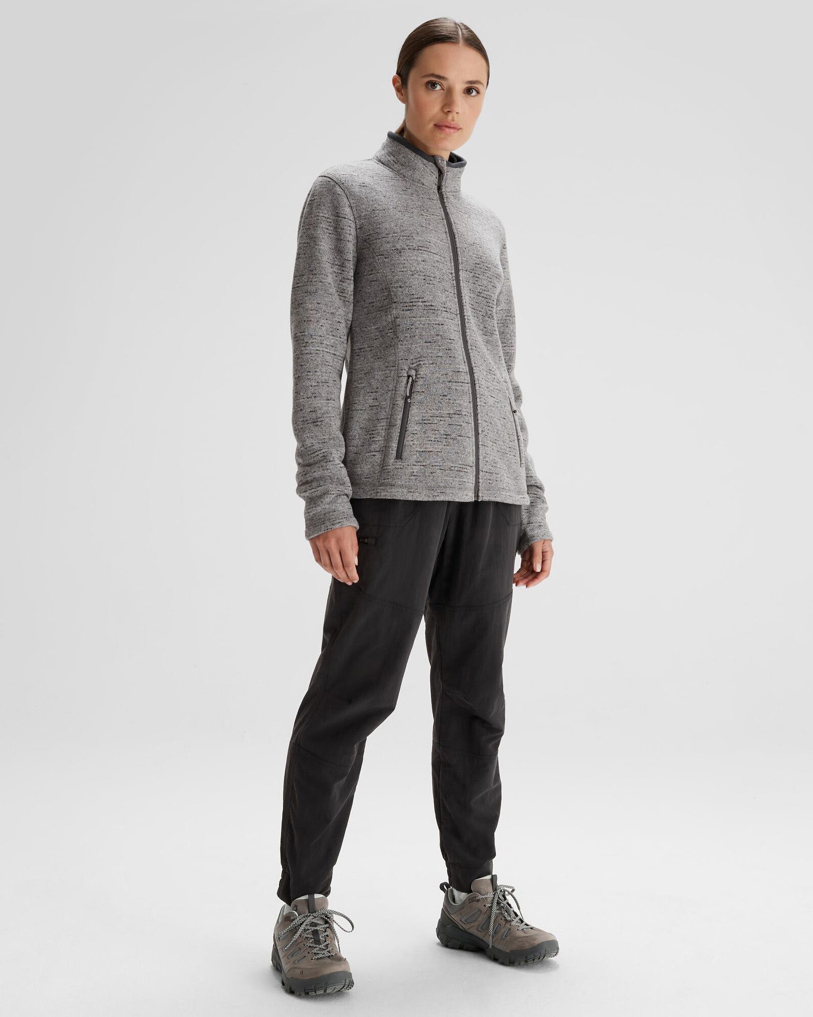 Women's Aikman Fleece Jacket - Steel Grey Marle