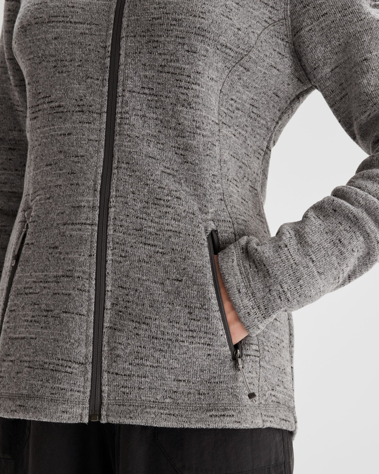 Women's Aikman Fleece Jacket - Steel Grey Marle