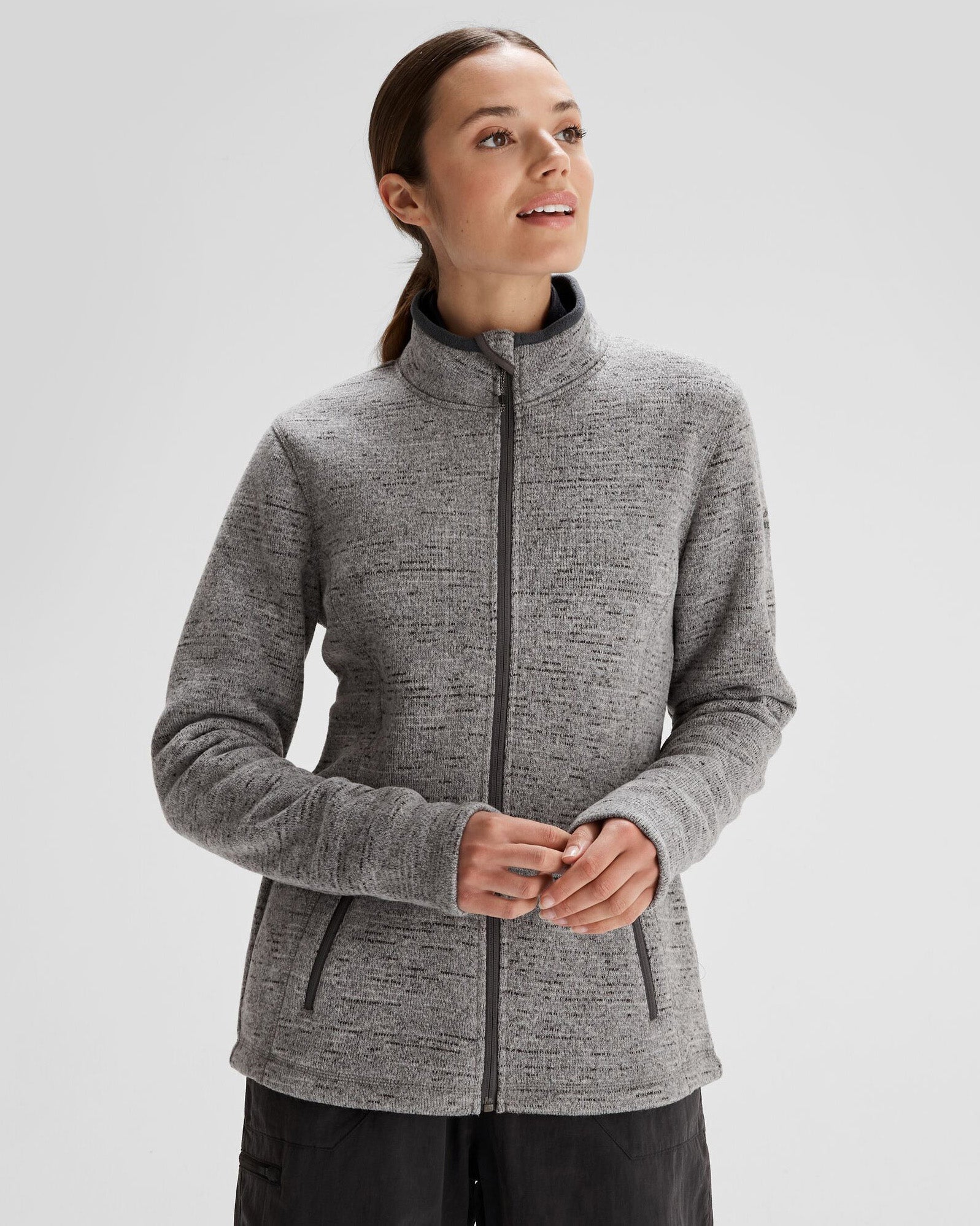 Women's Aikman Fleece Jacket - Steel Grey Marle