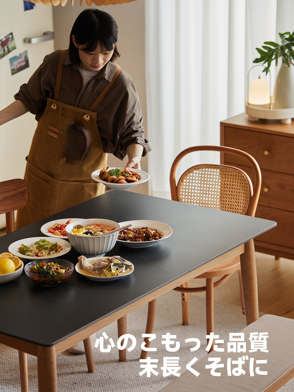 高級セラミックダイニングテーブル